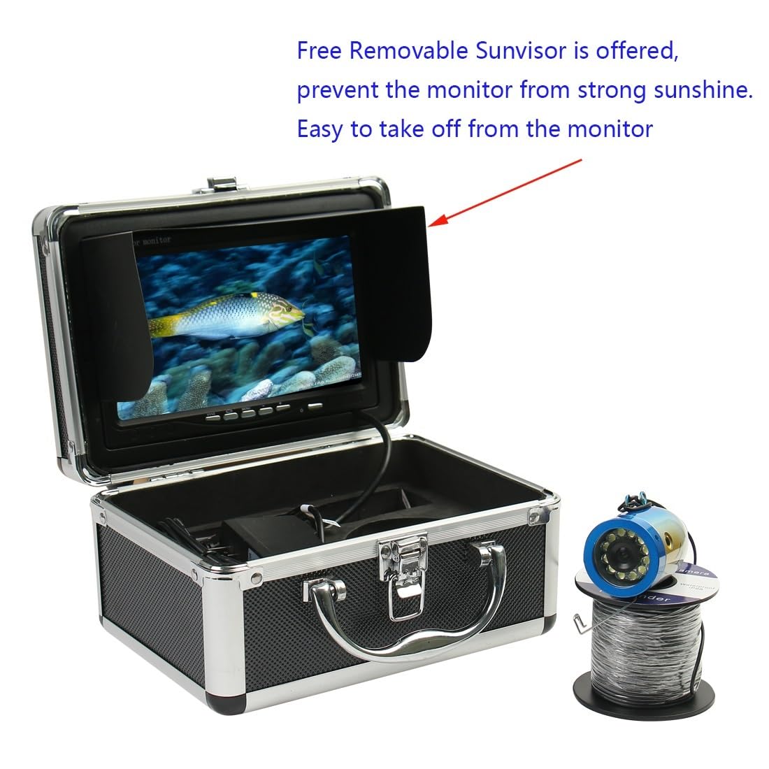 水中釣りカメラ、7インチLCDモニター1000TVL防水魚群探知機カメラ165° Amazon.co.jp: 魚群探知機 水中釣りカメラ 7 インチ 1000TVL